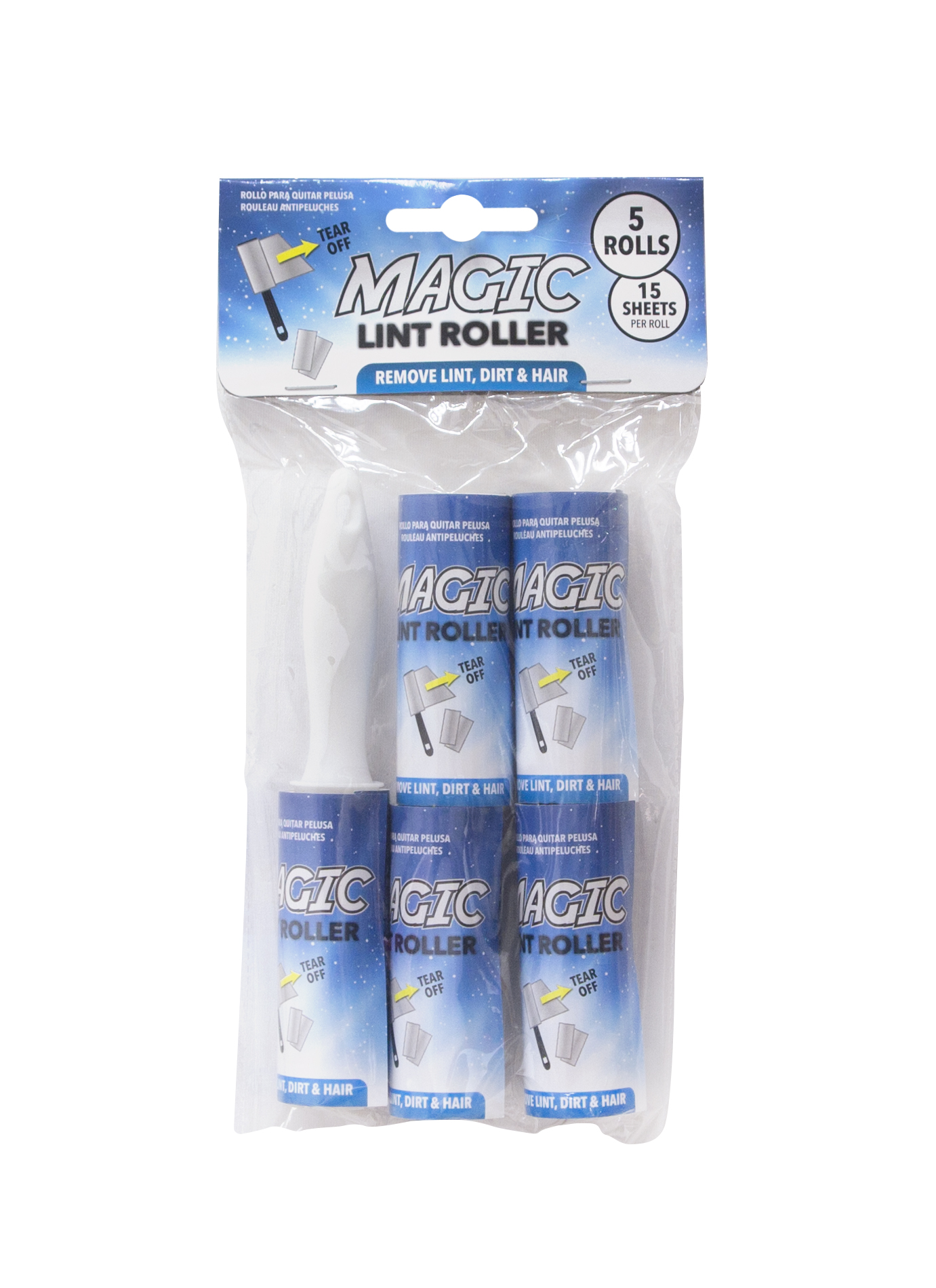 Bộ 5 cuộn lăn bụi quần áo đa năng uncle bills bl0095