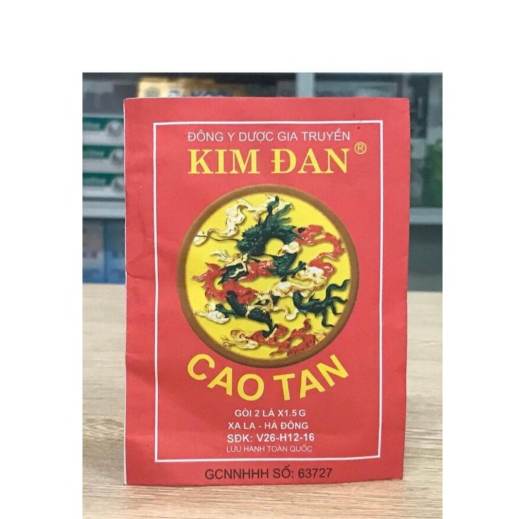 CAO TAN KIM ĐAN - CAO DÁN CẢI THIÊN TÌNH TRẠNG MỤN NHỌT, QUAI BỊ SUNG ĐAU