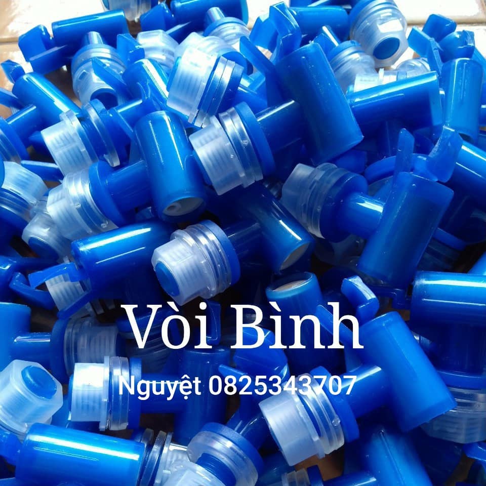 Túi 50 vòi bình nước 19l, 20l màu xanh dương