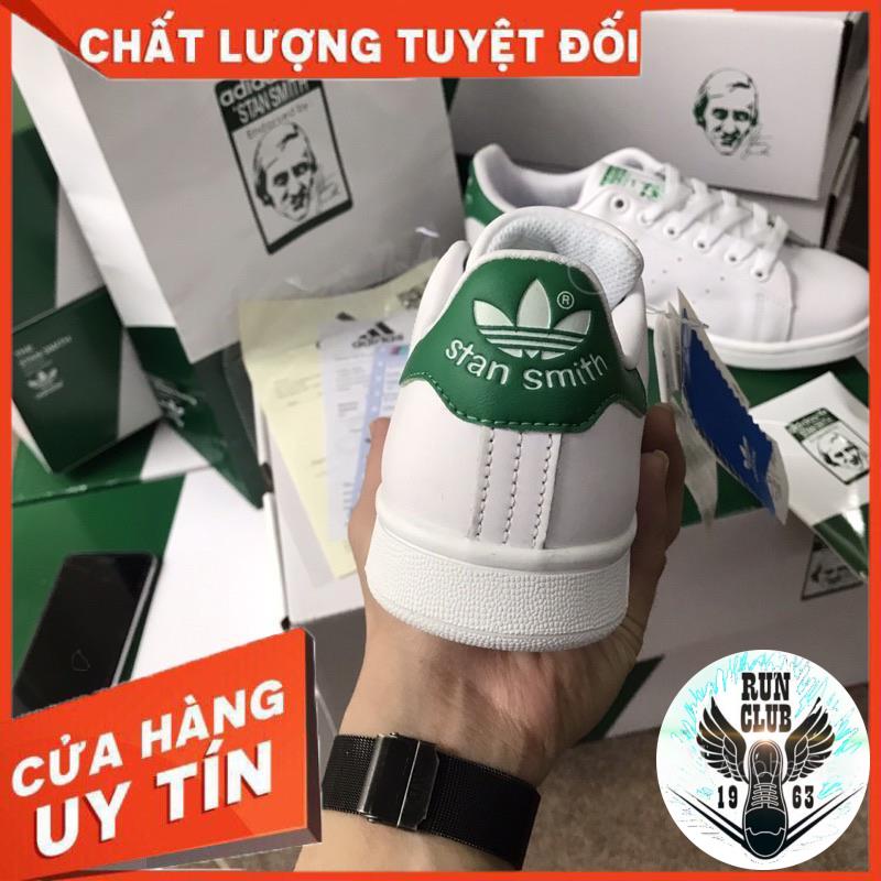 [VIDEO ẢNH THẬT+HỘP BẢO VỆ+FREESHIP] giầy thể thao Stan smith trắng gót xanh thời trang nam nữ