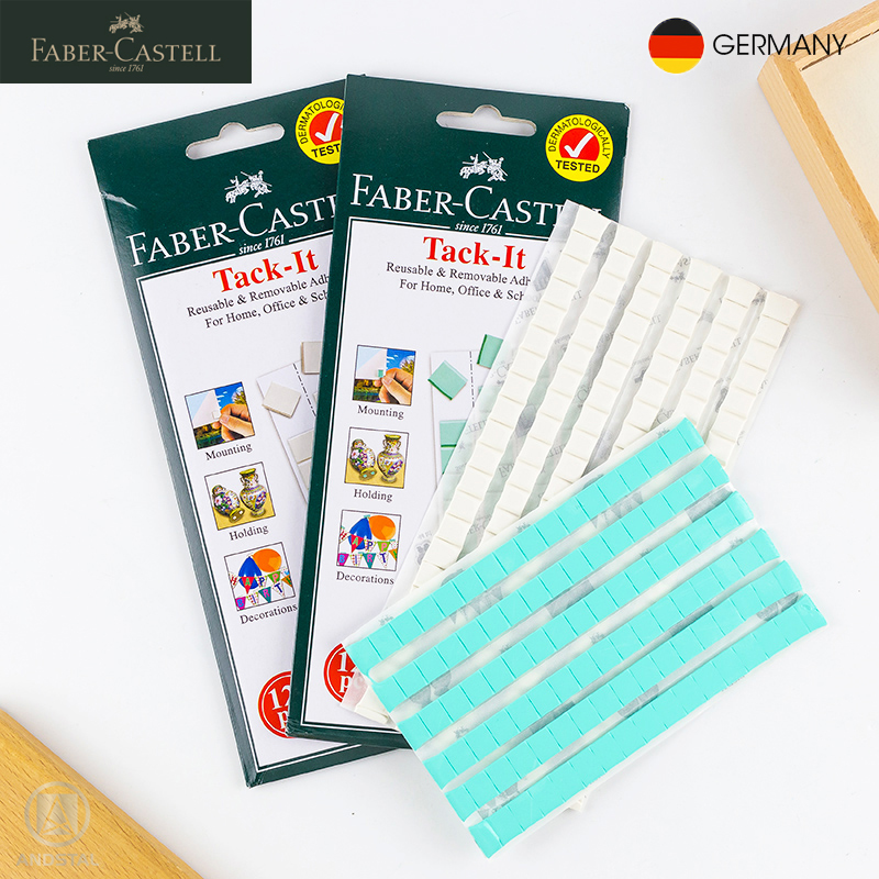 Faber-castell keo dán tường đất sét không đinh dính hai mặt keo dán áp phích không dấu keo dán hai mặt keo dính đất sét có thể tái sử dụng