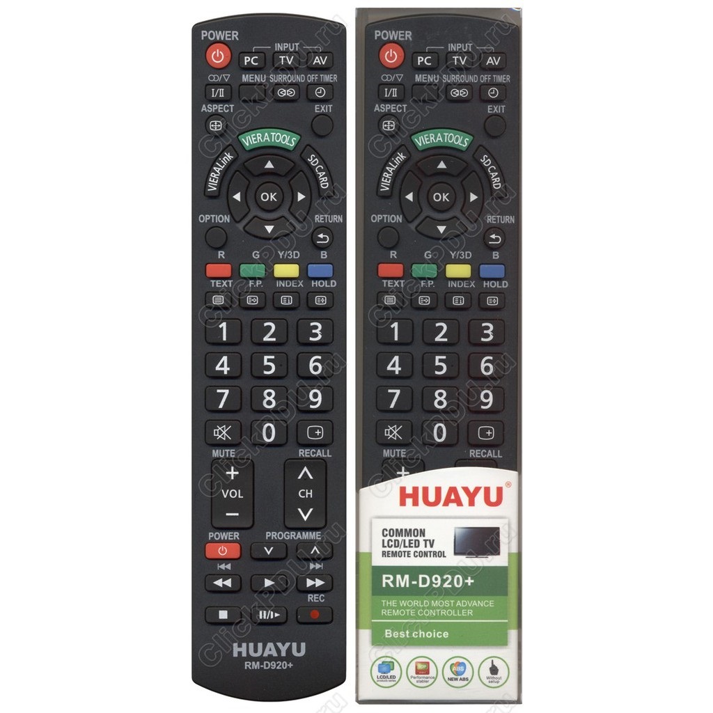 Universal Replacement Remote Control For PANASONIC TV RM-D920+