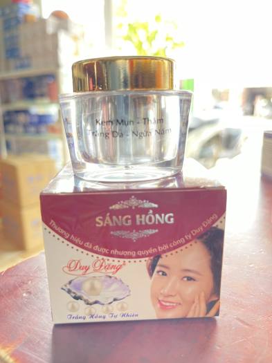 Kem Sáng Hồng duy Đặng mụn, thâm, trắng da