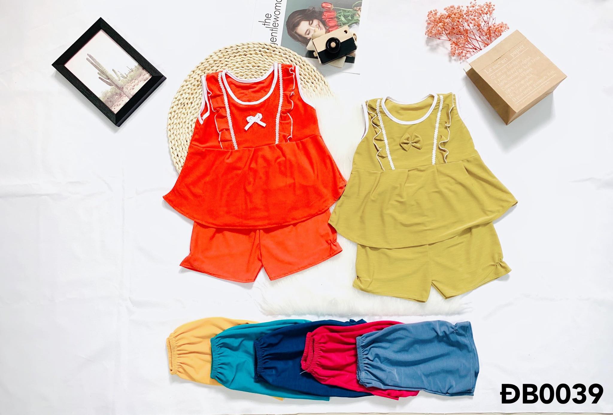 Đồ bộ thời trang dành cho bé gái, màu sắc dễ thương xinh xắn, chất lụa mát mẻ