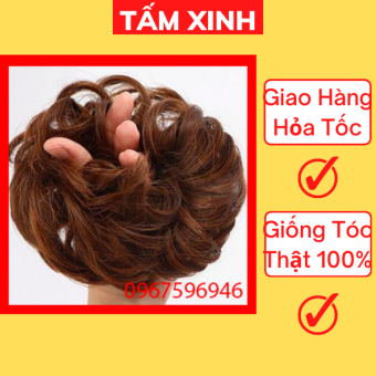 Búi tóc rối nữ trung niên chất liệu tóc giả cao cấp loại dầy đẹp - Bui rối