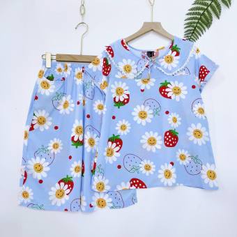 Đồ bộ tole nữ, bộ lanh lửng , ngắn tay ,  mặc nhà F21 VNXK 40-65kg cao cấp chất vải mềm loại 1 , có bigsize - R.E.D VIETNAM CB230665