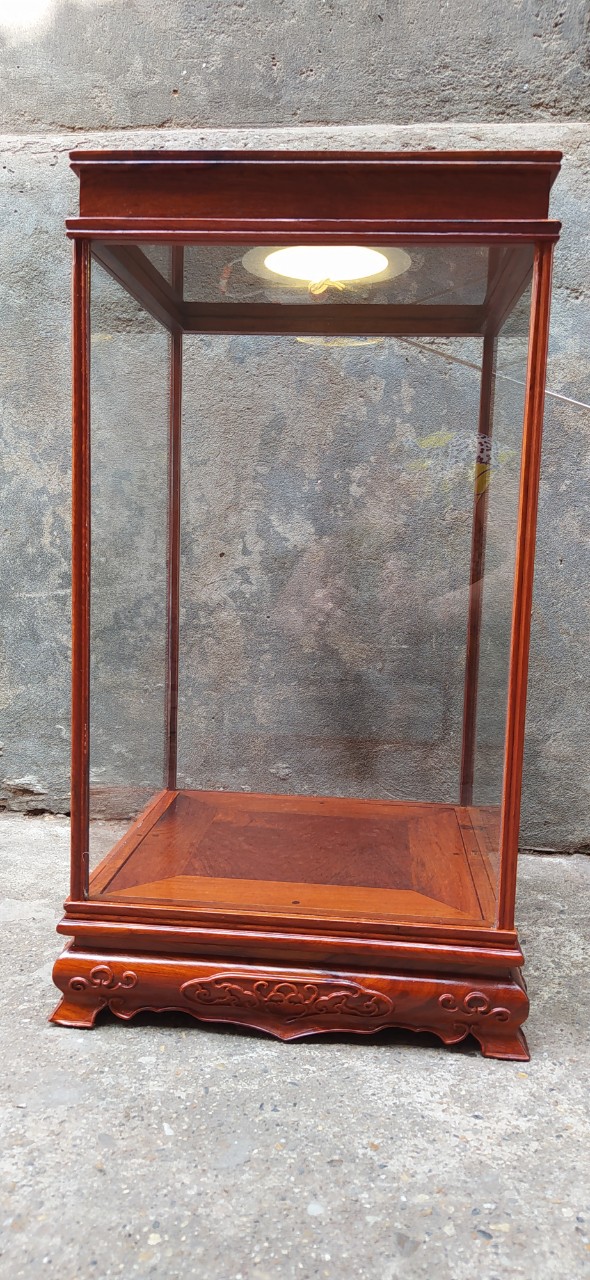 Tủ kính trưng đồ gỗ hương