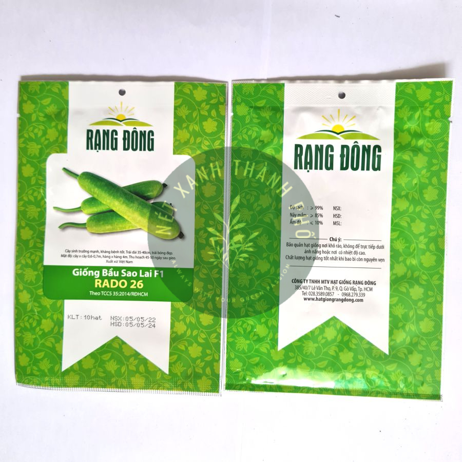 [GIAO HÀNG 2 GIỜ] Hạt giống Bầu trái dài, bầu sao, nhiều trái, dễ trồng