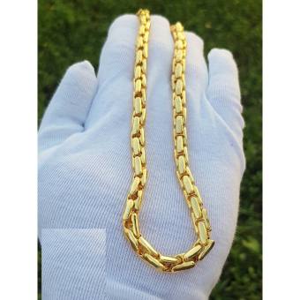 Dây chuyền nam đốt vuông mạ vàng 18K