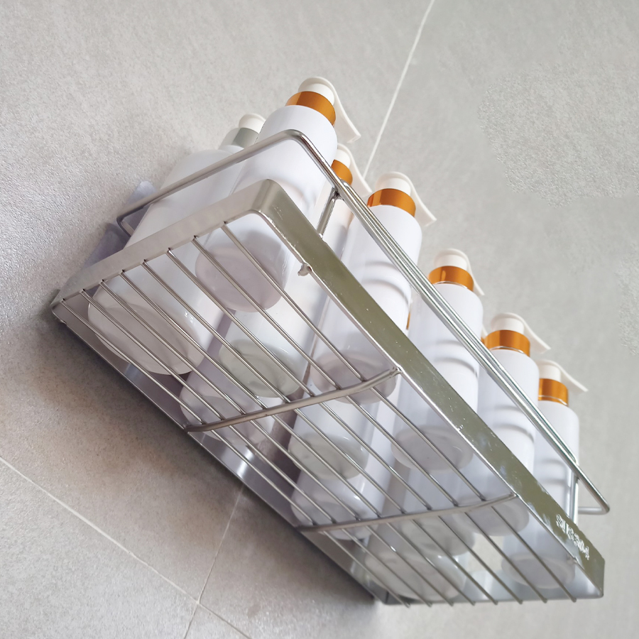 Kệ nhà tắm, kệ dán tường nhà tắm, nhà bếp kệ inox không rỉ đựng đồ đa năng tiện dụng – Bee Boy
