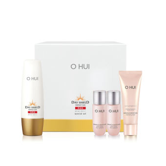 Set Kem Chống Nắng Dưỡng Da Và Làm Sạch Da Ohui Day Shield Perfect Sun Special Set Spf50+/pa++++ 3 Sản Phẩm