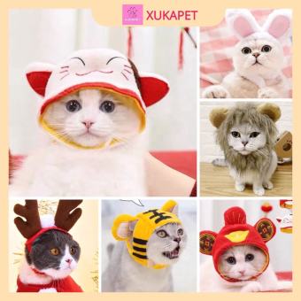 Nón Mũ đội đầu cho thú cưng cao cấp cosplay nhiều kiểu dáng dễ thương