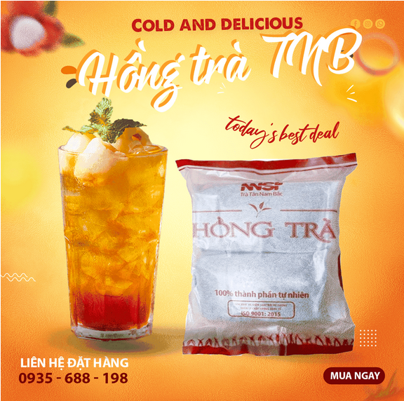 Hồng trà tân nam bắc 300g | trà pha trà sữa tiện lợi | giá tốt nhất