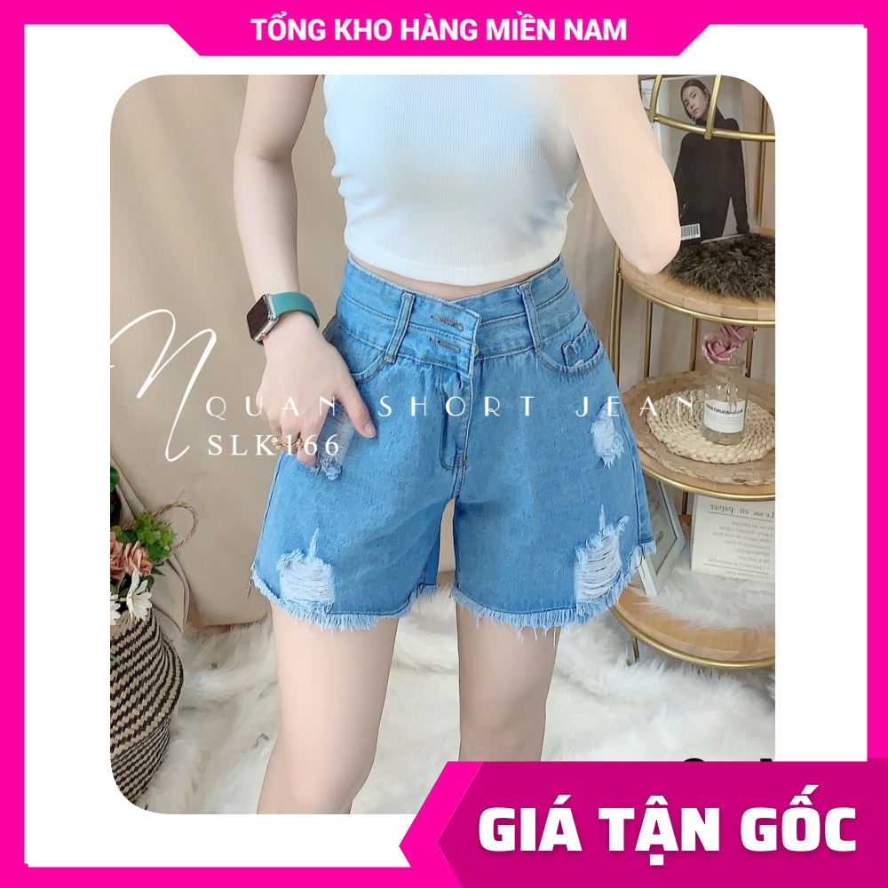 Quần short jean nữ slt166 🎀 ảnh thật 🎀 quần jean đùi 🎀 quần jean nữ 🎀 quần jean basic 🎀 quần short jean lưng cao ⚡ short jean rách ⚡