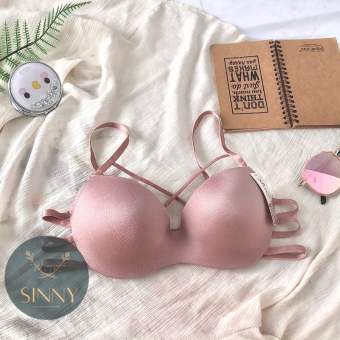 Áo ngực Thái Lan Sisterhood, áo lót độn kép nâng đẩy, dây chéo quyến rũ mã 8218, Sinny