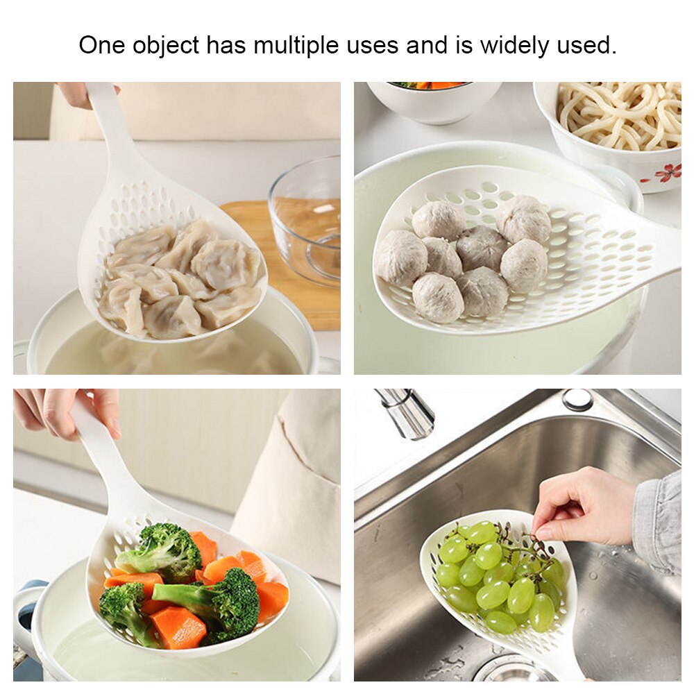 Dropship Nylon Drainage Spoon Home Kitchen Large Drainage Spoon Fishing  Dumplings Fishing Noodles Spoon Strainer Food Grade High Temperature  Resistant Strainer Spoon to Sell Online at a Lower Price