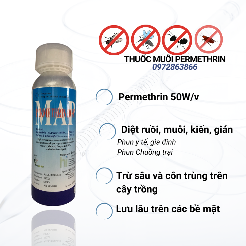 Thuốc diệt muỗi chai nhôm (500ml)