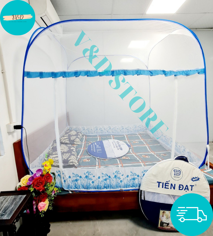(SHOP MỚI GIẢM SÂU) Màn Chụp Tự Bung Đỉnh Vuông ,1m6x2m, 1m8x2m, 2m2x2m - Hàng Việt Nam Loại Đỉnh Vuông -  Màn/Mùng Chụp Gấp Gọn Màn Chụp Người Lớn
