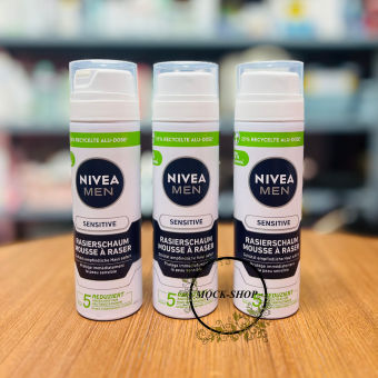 Bọt Cạo Râu Nivea Men Sensitive 200ml - Đức