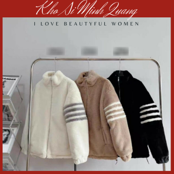 Áo khoác lông cừu siêu dày ấm mịn form dáng nam nữ ulzzang, , áo lông cừu mùa đông, áo khoác lông cừu cổ trụ cổ đứng, áo khoác lông vũ, áo lông mũ gấu, áo lông cừu tai thỏ, áo lông cừu 2 mặt