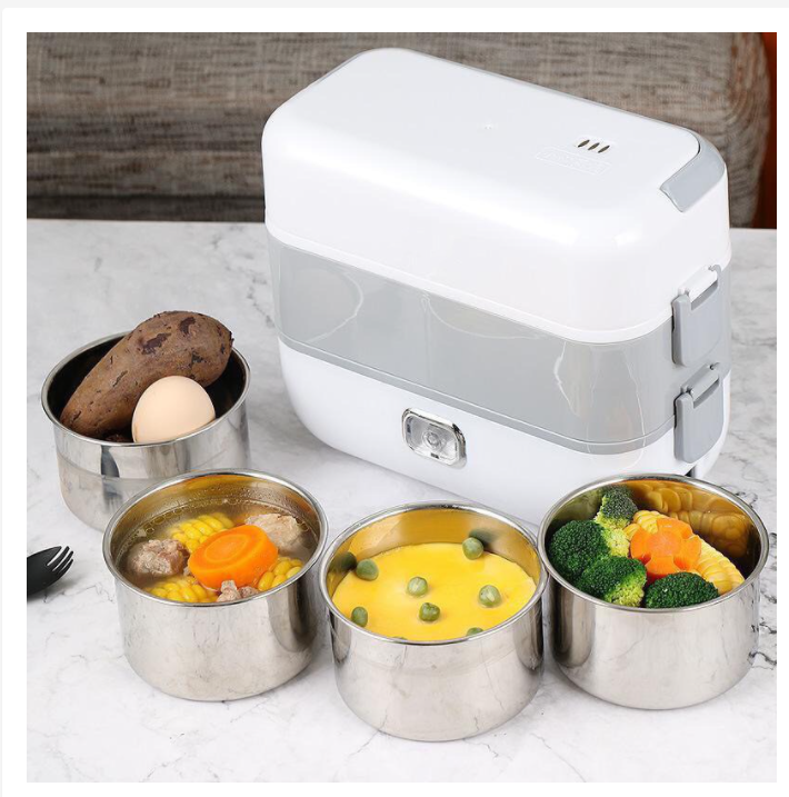 Hộp cơm hâm nóng 2 tầng 4 ngăn bucook hộp cơm hâm nóng cơm nóng, đồ ăn nóng rất tốt cho tiêu hóa,tiện lợi,dễ sử dụng,chỉ cần nơi làm việc của bạn có chỗ cắm điện (khoảng 5-15 phút để hâm nóng thức ăn