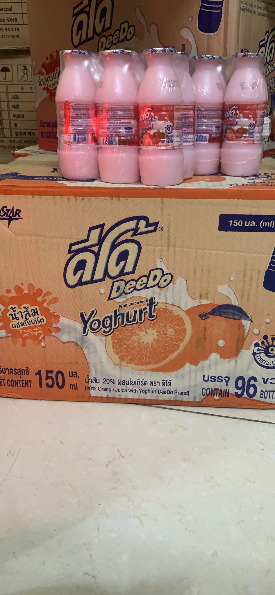Nước Sữa Chua Trái Cây Thái Lan Deedo lốc 6 hộp*150ml siêu ngon