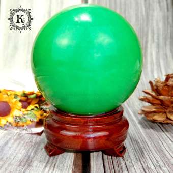 Quả Cầu Phong Thủy Dạ Minh Châu  - Hợp Mạng Mộc , Hỏa - Xoay Chuyển Vận Thế - Tặng Kèm Chân Đế