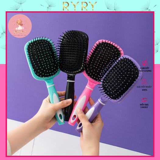 Lược Chải Tóc Massage Da Đầu, Lược Chải Tóc Gỡ Rối Siêu Tốc Dễ Thương Tiện Dụng