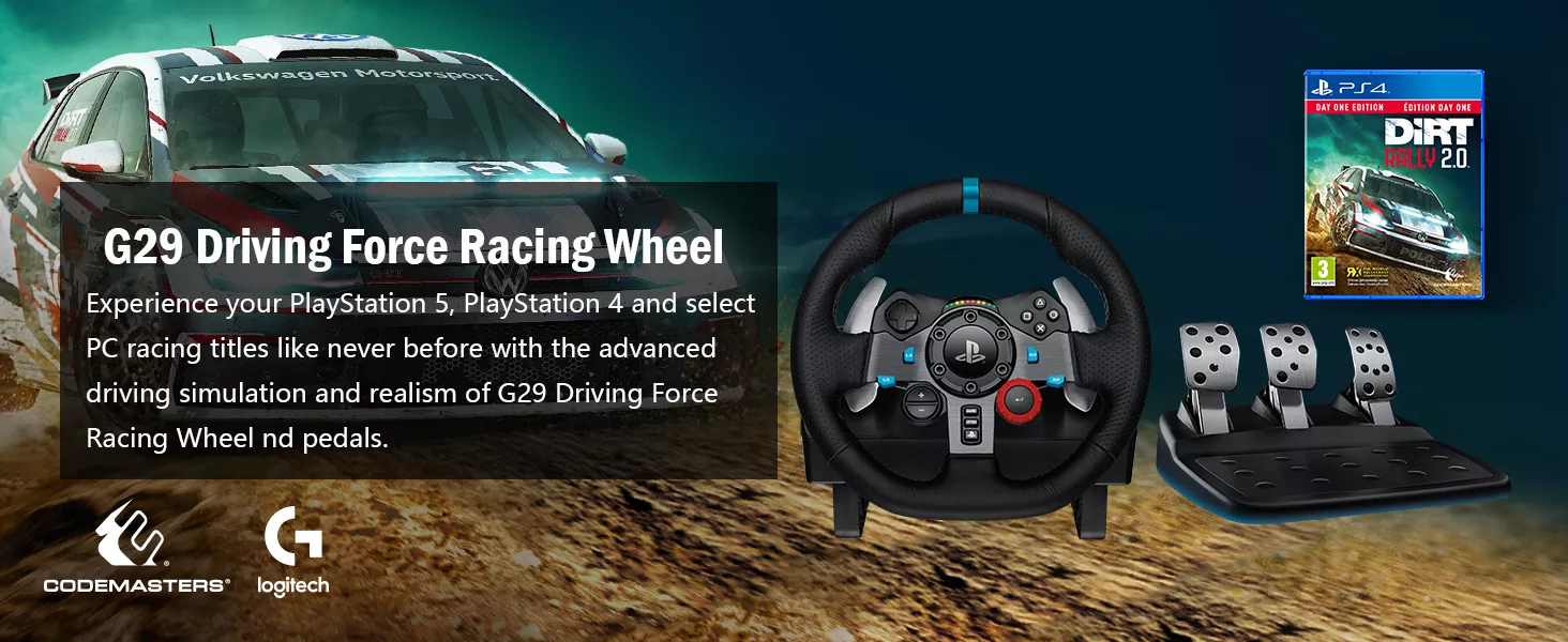 Volante Logitech G29 Driving Force para PS5, PS4, PS3 e PC Completo 100%  Apenas venda - Videogames - Jardim Maravilha, Maringá 1257861829