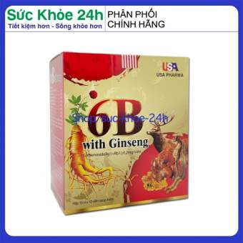 Vitamin tổng hợp 6B With Ginseng bồi bổ cơ thể, tăng sức đề kháng cho trẻ em người lớn Hộp 100 viên