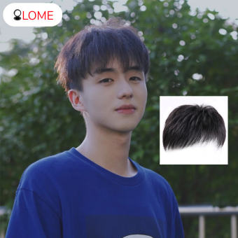 Tóc Giả Phiên Bản Hàn Quốc Cho Nam Tóc Thật Người Đàn Ông Tóc Giả Nam Tăng Khối Lượng Tóc Nối Tóc Miếng Lót Tóc Mái, Đẹp Trai Giống Như Thật Thoáng Khí Miếng Lót Tóc Ngắn- INTL