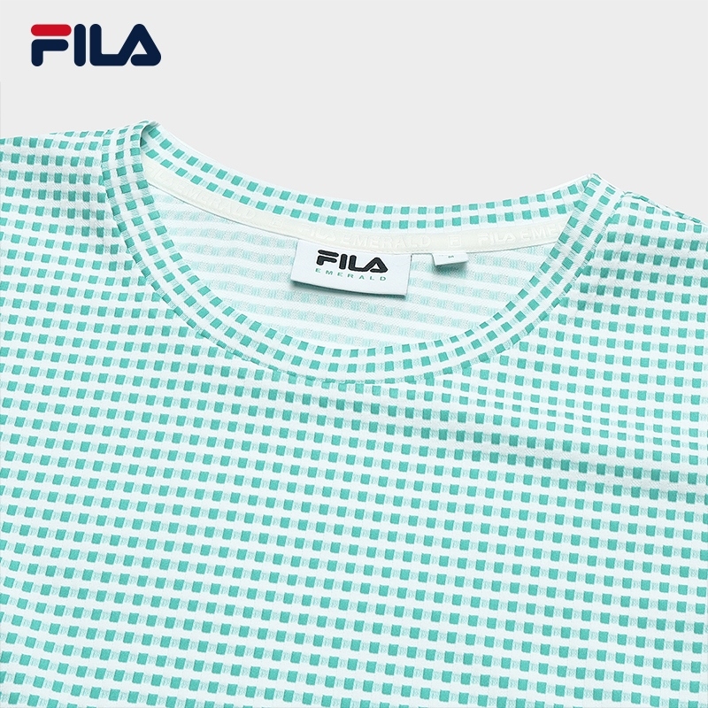 FILA CORE WHITE LINE EMERALD Women Short Sleeve T-shirt · v2