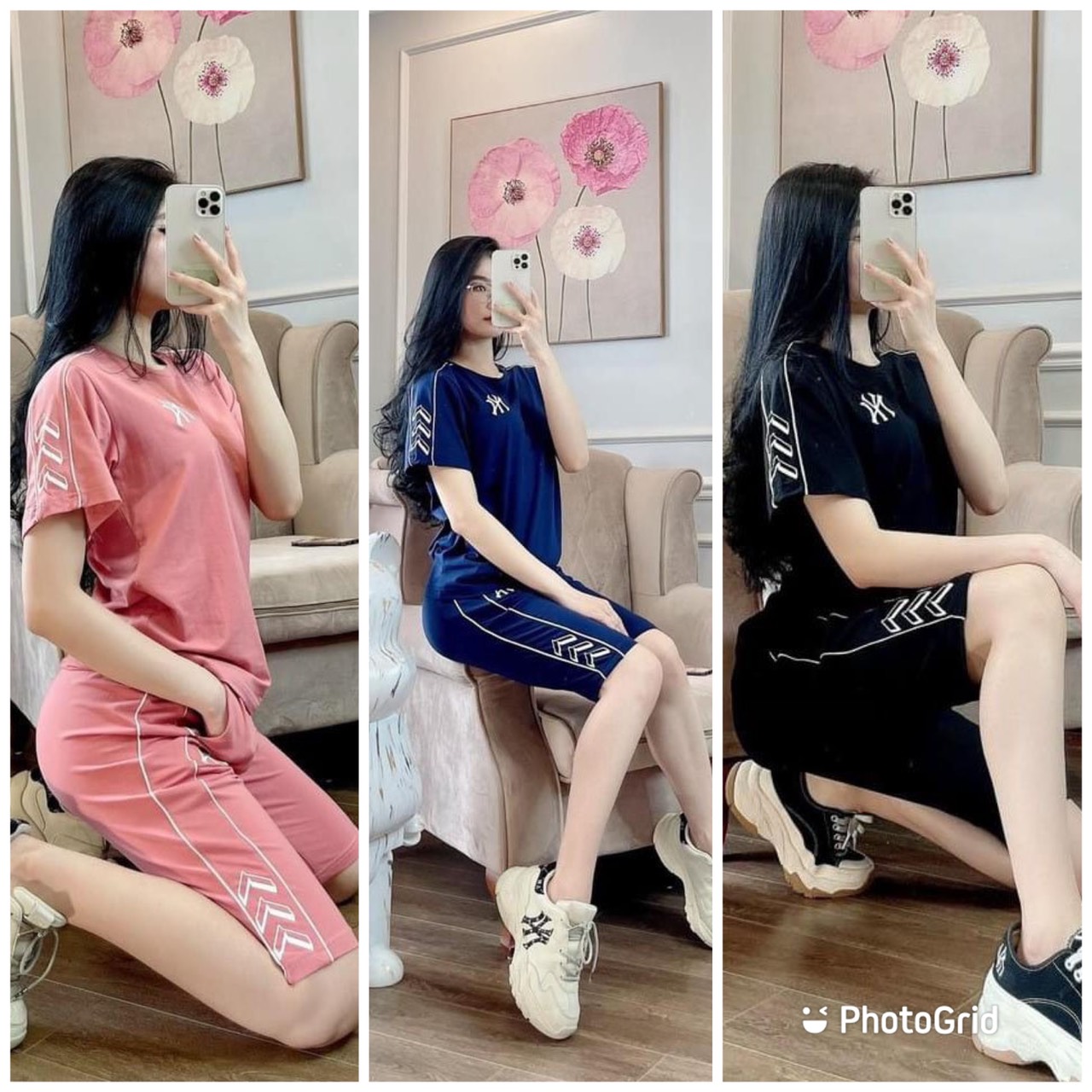Set thời trang cotton lửng mặc nhà sang chảnh