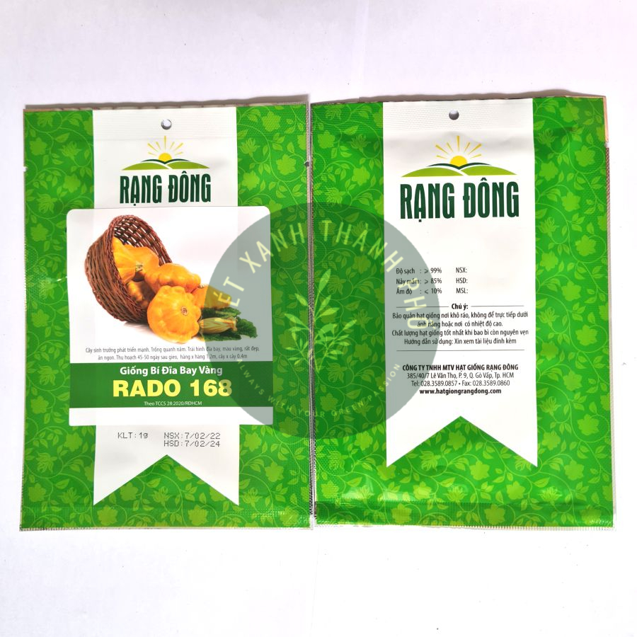 [GIAO HÀNG 2 GIỜ] Hạt giống Bí Đĩa Bay Vàng 1gr