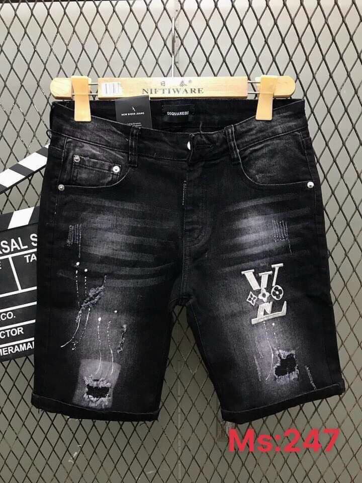 [FREESHIP + ẢNH THẬT] QUẦN SHORT JEAN NAM PHỐI DÂY KÉO VÀ THÊU LOGO ĐẸP THỜI TRANG CAO CẤP HÀNG SHOP