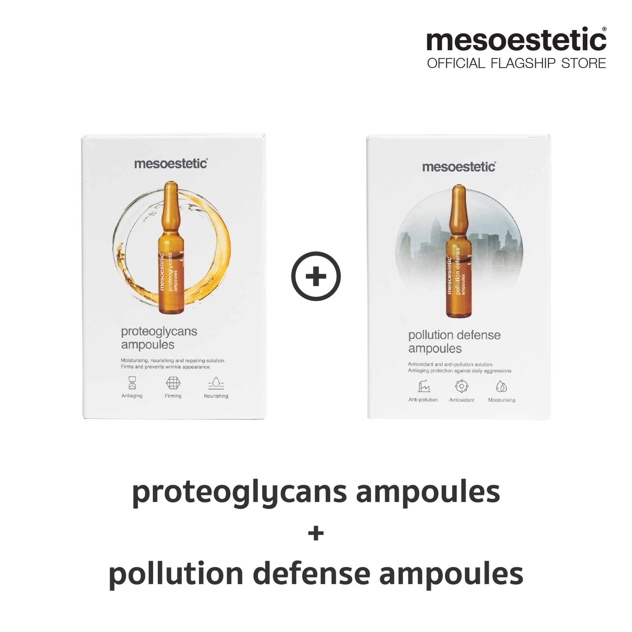 pollution defense ampoules + proteoglycans ampoules ราคา 3,590 บาท*ส่งฟรี