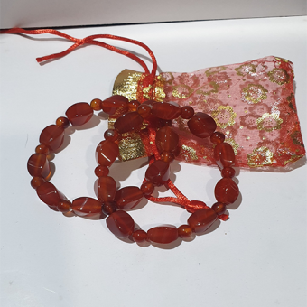 Vòng tay chuỗi đá mã não khế đỏ & khế tứ quý