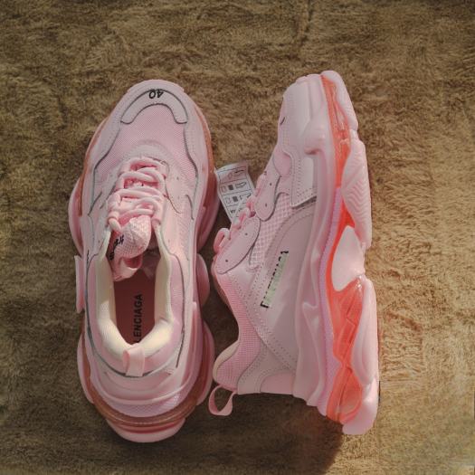 Giày Thể Thao Nam Nữ Sneaker Balen Đế Khí Hồng Phấn