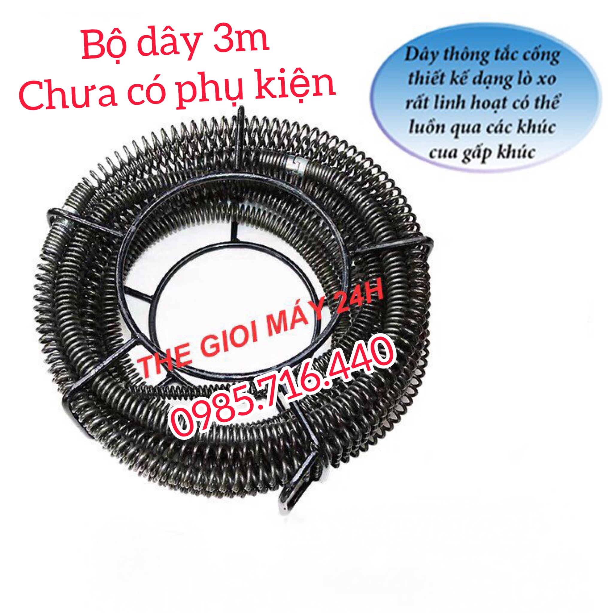 Dây thông tắc cống 🚛free ship🚛 dài 3m