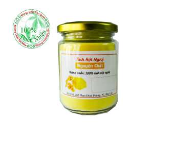 Tinh Bột Nghệ Nguyên Chất 100g - Hũ Thủy Tinh
