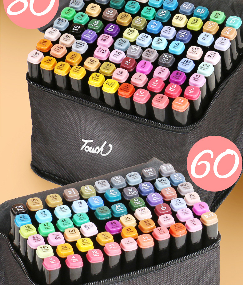 Multicolor Plastic Touch 60 Piece Art Marker, Bag at Rs 370 in Surat