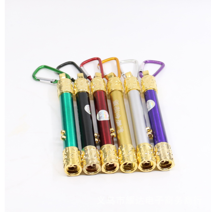 Móc khoá đèn pin laser golden 3 trong 1