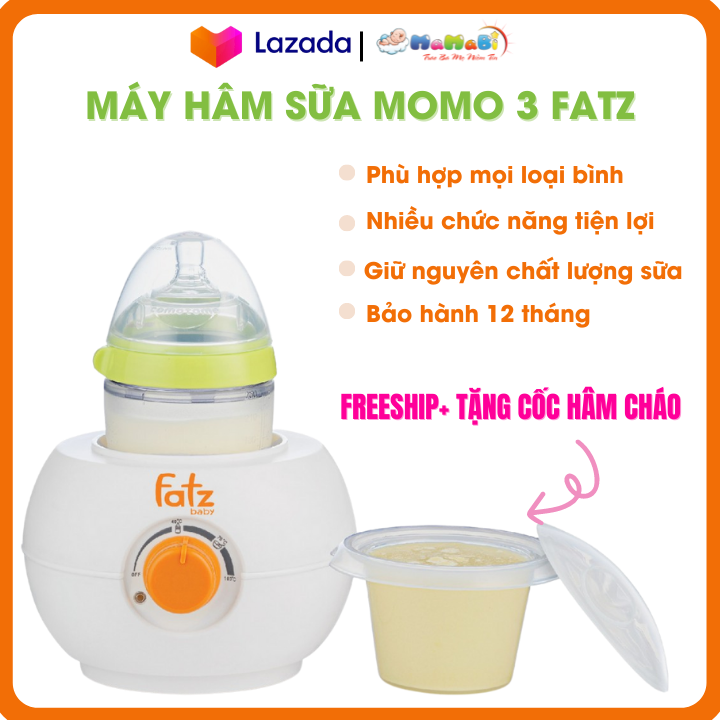 Máy hâm sữa Fatz Momo3 cho bé dùng được cho mọi loại bình