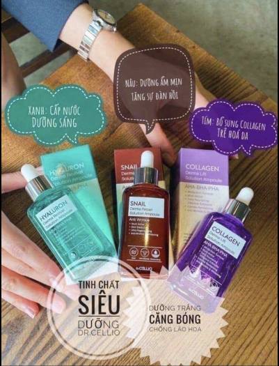 Tinh Chất Serum Làm Trắng - Xóa Nếp Nhăn Dr.Cellio Collagen Derma Lift Solution Ampoule- SERUM TINH CHẤT COLLAGEN DERMA LIFT SOLUTION AMPOULE DR. CELLIO 50ML