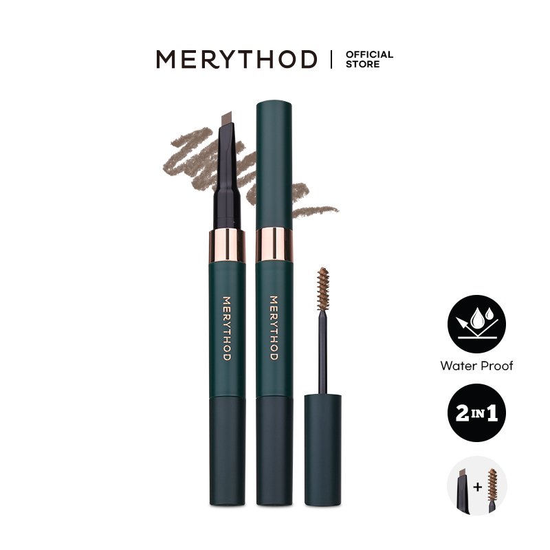 Gambar MERYTHOD Dual Eyebrow Pencil and Tinted Eyebrow Mascara in One Made in Korea