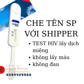 Que test HIV, Que Thử HIV bằng dịch miệng oraquick.Nhanh chóng, bảo mật, độ chính xác cao. Hàng USA MS 04