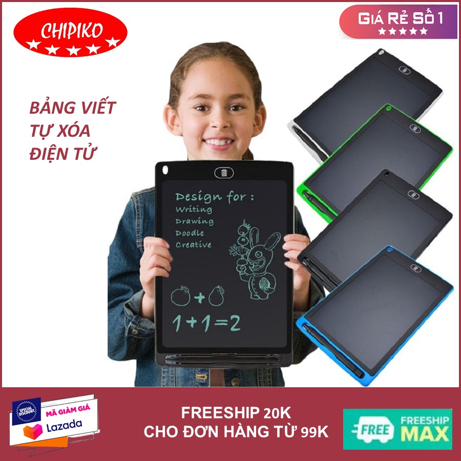 Bảng viết tự xóa điện tử, bảng viết điện tử thông minh, bảng vẽ điện tử tự xóa, bảng vẽ điện tử màn hình LCD tự xóa thông minh tặng kèm bút cảm ứng