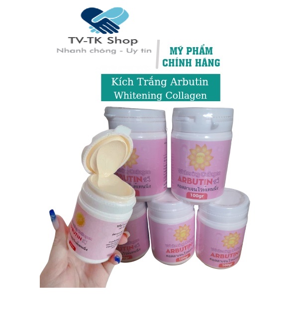 Kem Ủ Trắng Body Arbutin Whitening Collagen Thái Lan - Mẫu mới
