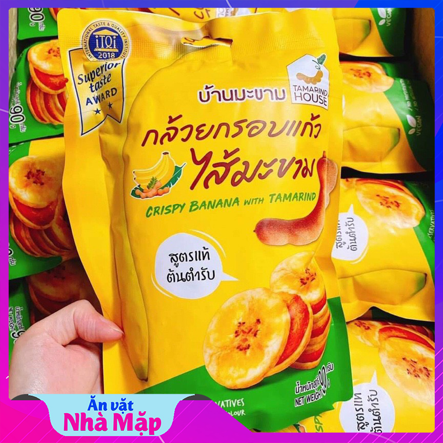 Chuối Sấy Kẹp Mứt Me Thái Lan Tamarind House loại 1 nhập khẩu - Túi 90g