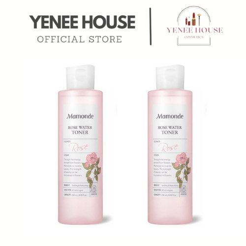 Nước hoa hồng không cồn dưỡng ẩm mamonde rose water toner 150ml.